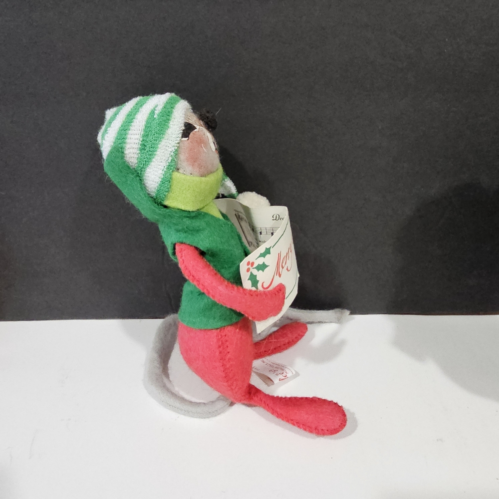 Annalee Christmas Mice with Red, Green, and Gray Accents - Picture 10 of 15